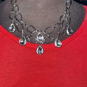 short silver necklace